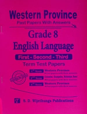 8-English Language-I-II-III-Term Test-Western Province-P/P