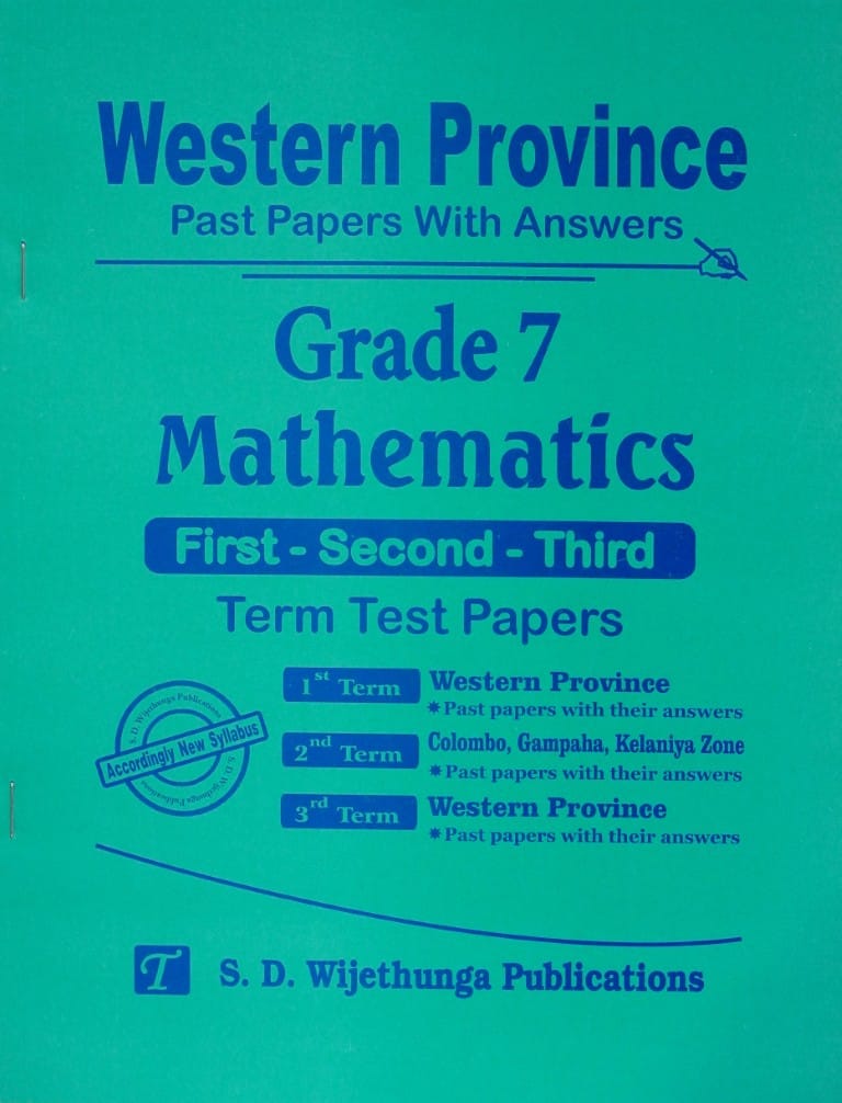 7-Mathematics-I-II-III-Term Test-Western Province