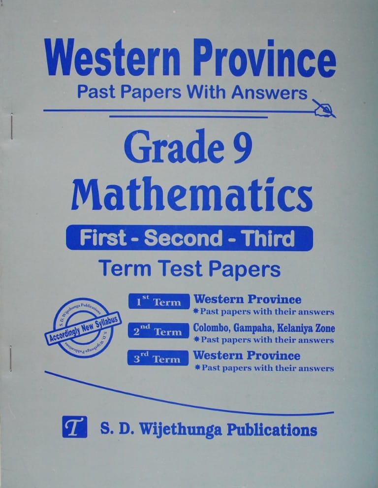 9-Mathematics-I-II-III-Term Test-Western Province
