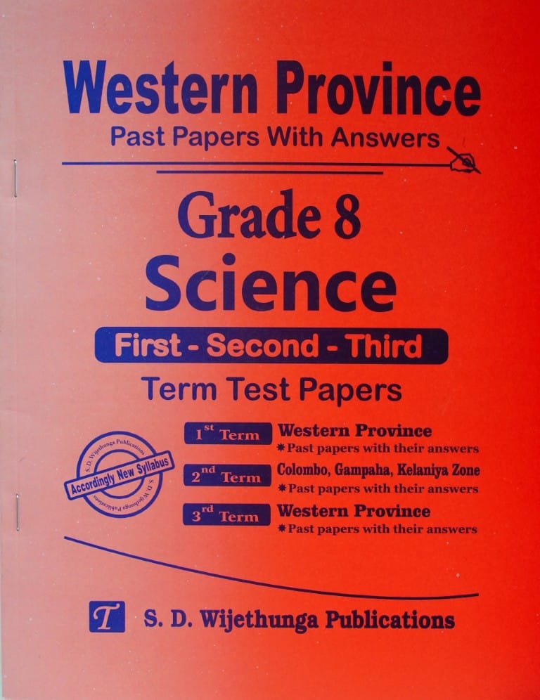 8-Science-I-II-III-Term Test-Western Province