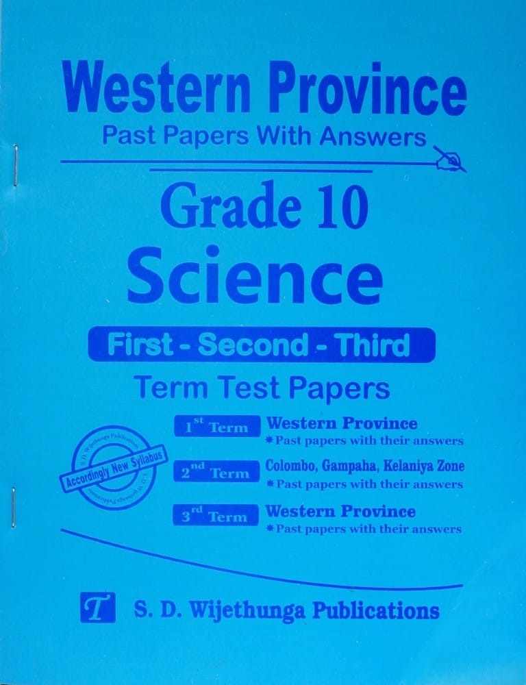 10-Science-I-II-III-Term Test-Western Province