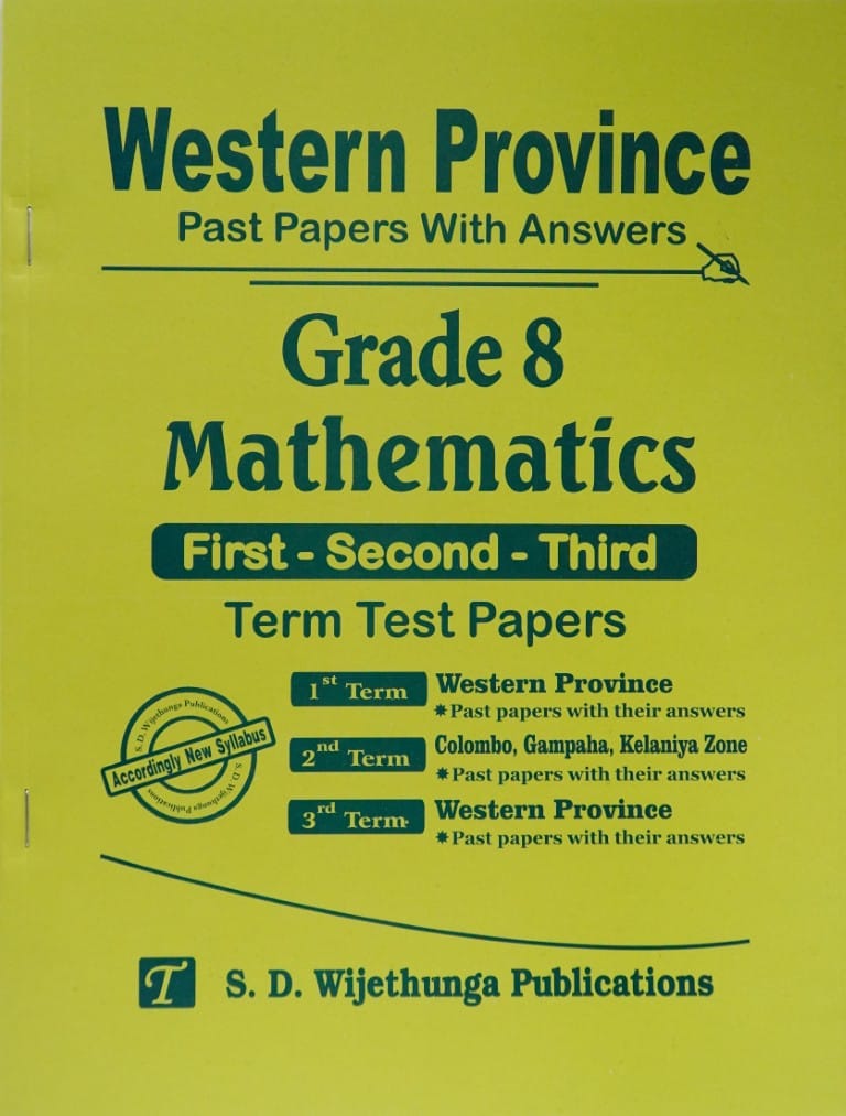 8-Mathematics-I-II-III-Term Test-Western Province