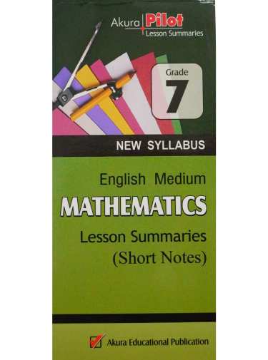 7 Grade - Mathematics (English Medium )