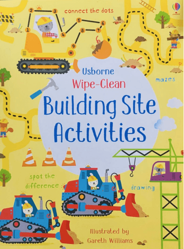 Building Site Activities-Usborne Wipe Clean